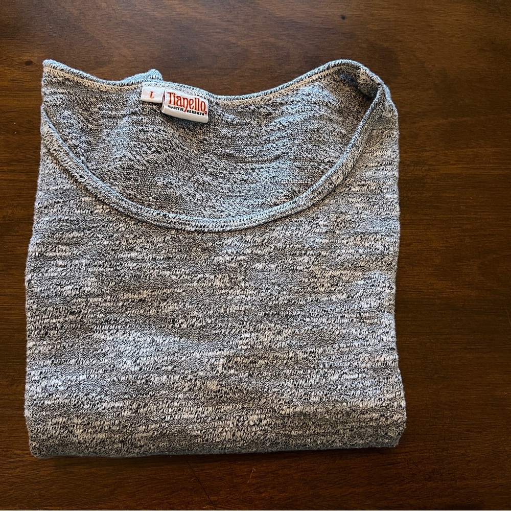 Tianello Gray Knit Sweater